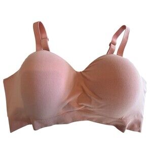TRUEKIND Supportive Comfort Wireless Shaping Bra Rose Pink Size 2XL 42DDD